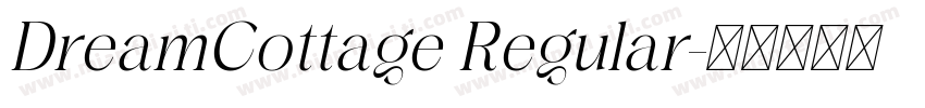 DreamCottage Regular字体转换